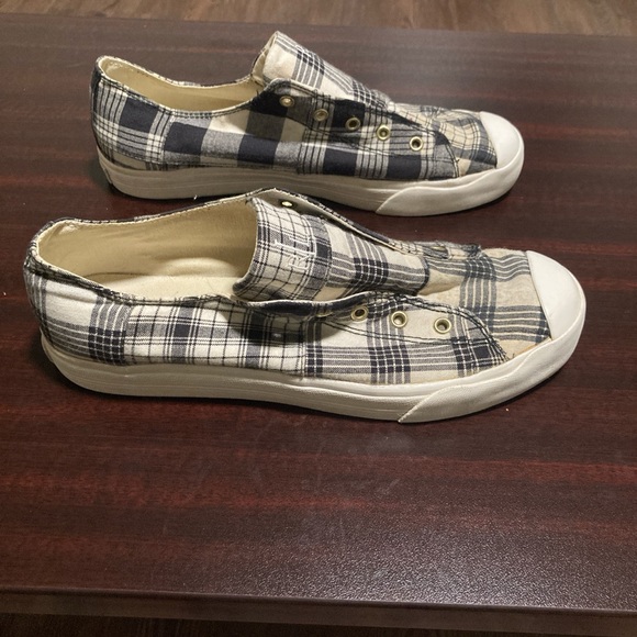 Ralph Lauren Shoes - Ralph Lauren Plaid Slip On Canvas Shoes